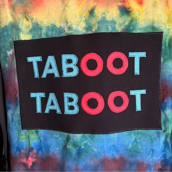 PHISH donut TABOOT llama ♻️🌈⭕️ ice dyed party robe wrap festival sphere - Picture 5 of 11